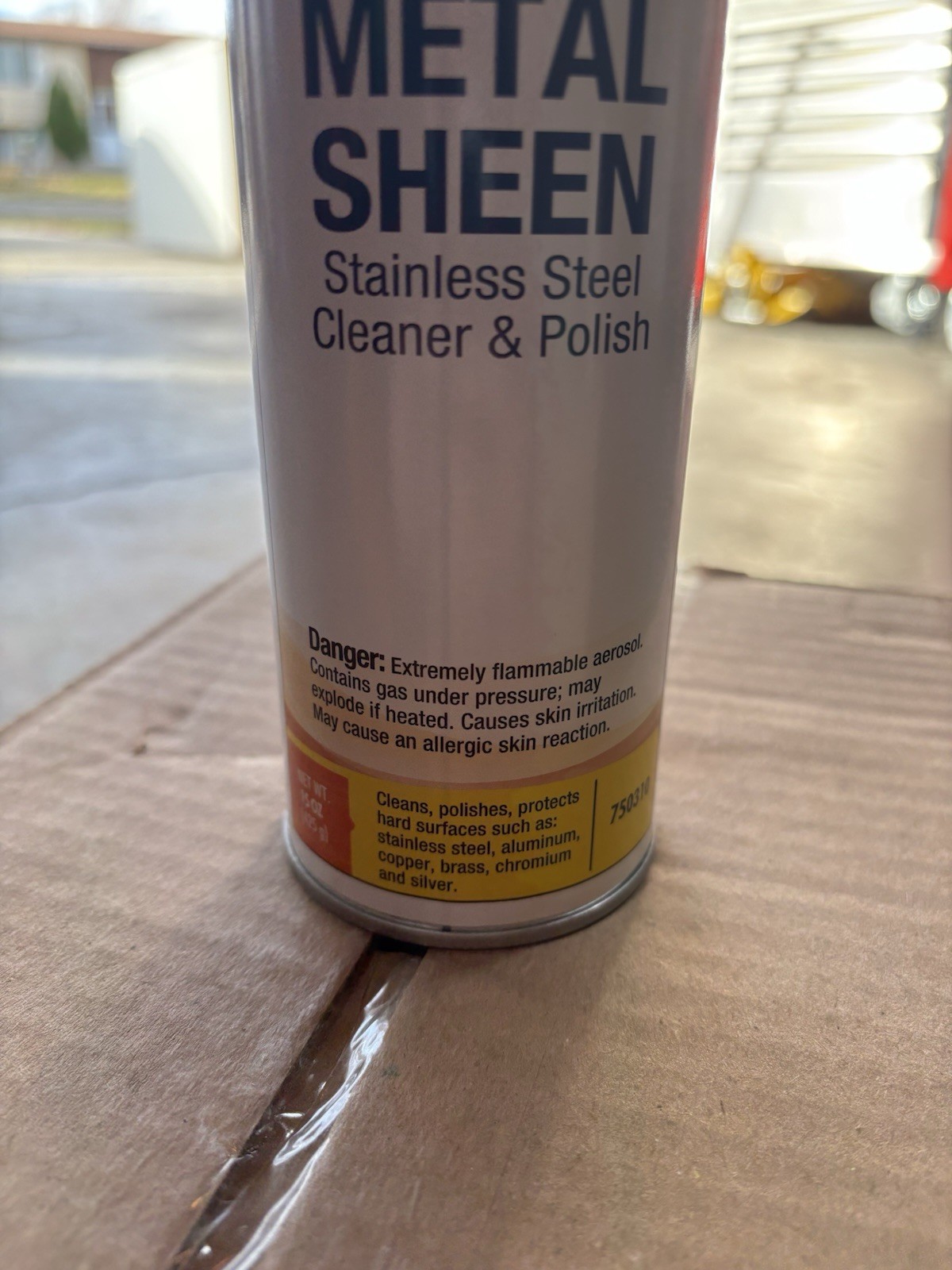 WAXIE Metal Sheen Stainless Steel Cleaner & Polish Case – 12/15 Oz. Cans