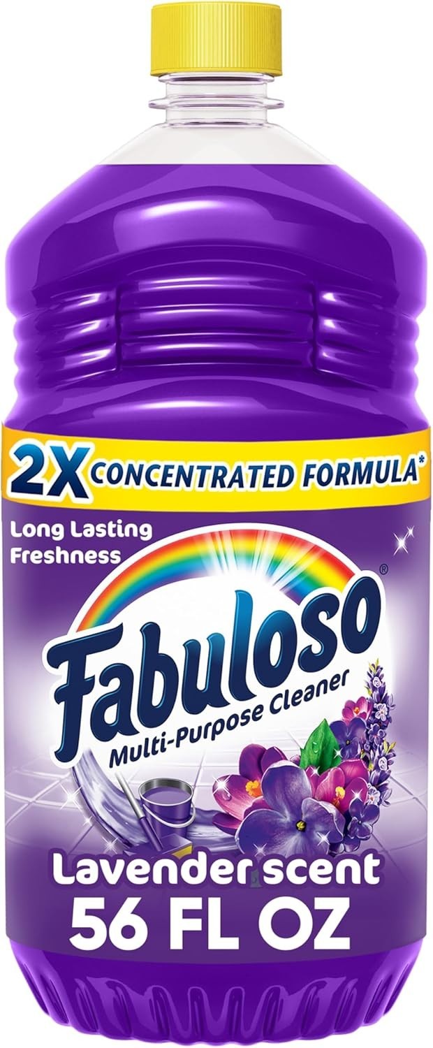 Biodegradable Lavender Cleaner – 56 Fl Oz, Residue-Free 2X Concentrated Formula