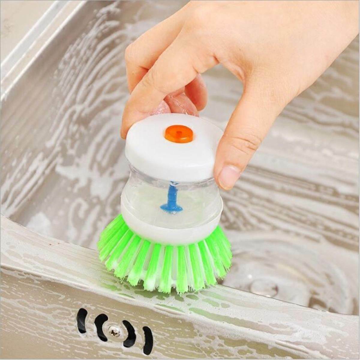Soap Dispensing Dish Washing, Kitchen Cleaning, Sink Wash High Quality Brush