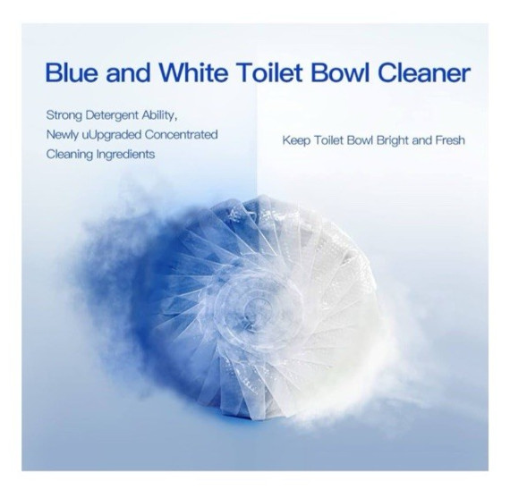 Toilet Bowl Cleaner Tablets – 40 Pack Long-Lasting Formula – Septic Safe & Fresh