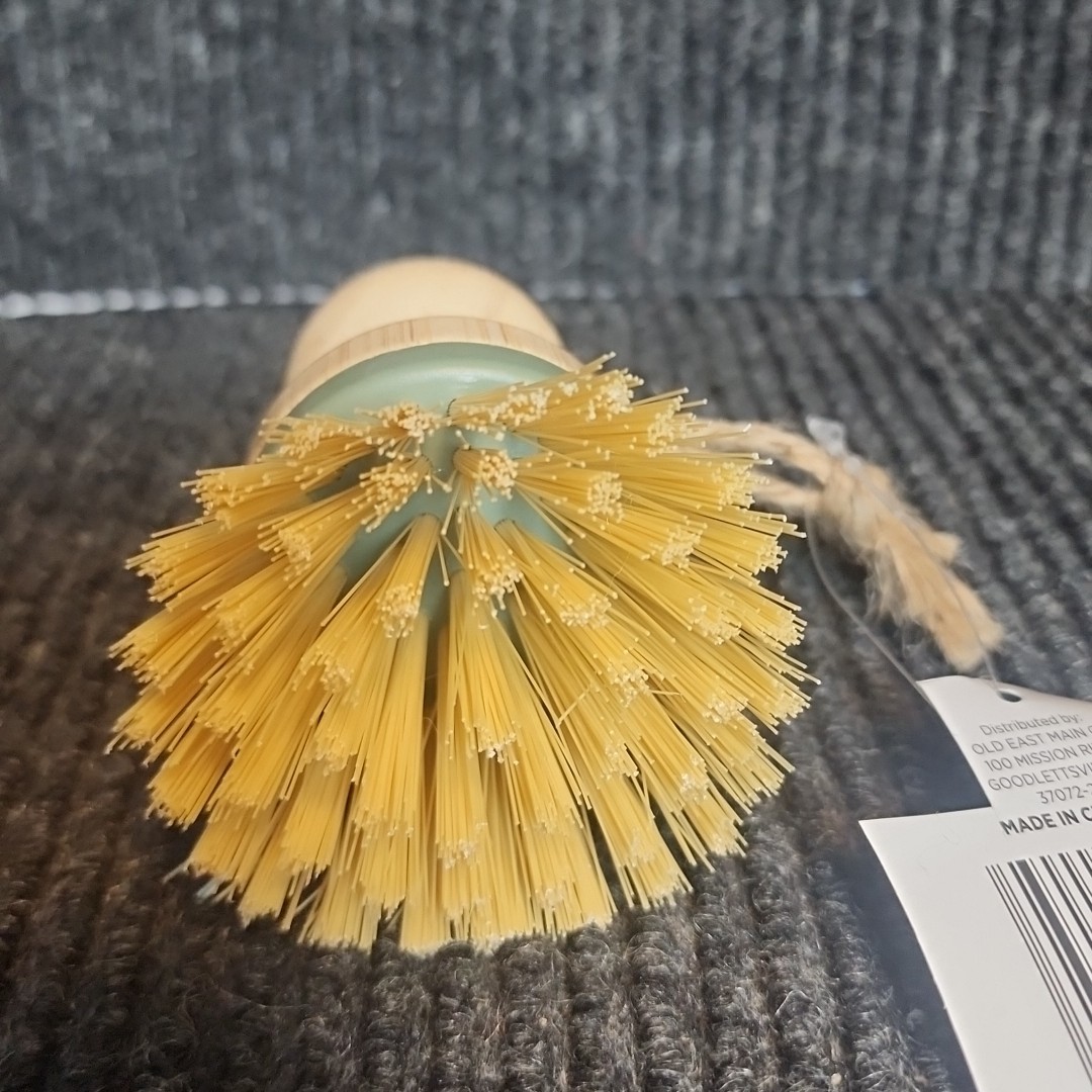 Bamboo Pot Brush – Durable Kitchen Scrub 2PC