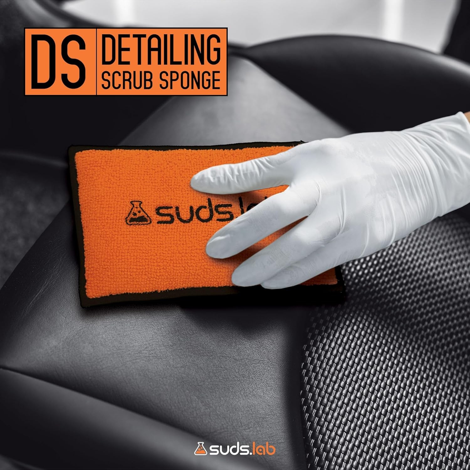 Suds Lab DS Microfiber Detailing Scrub Pad – Car Interior Cleaning &