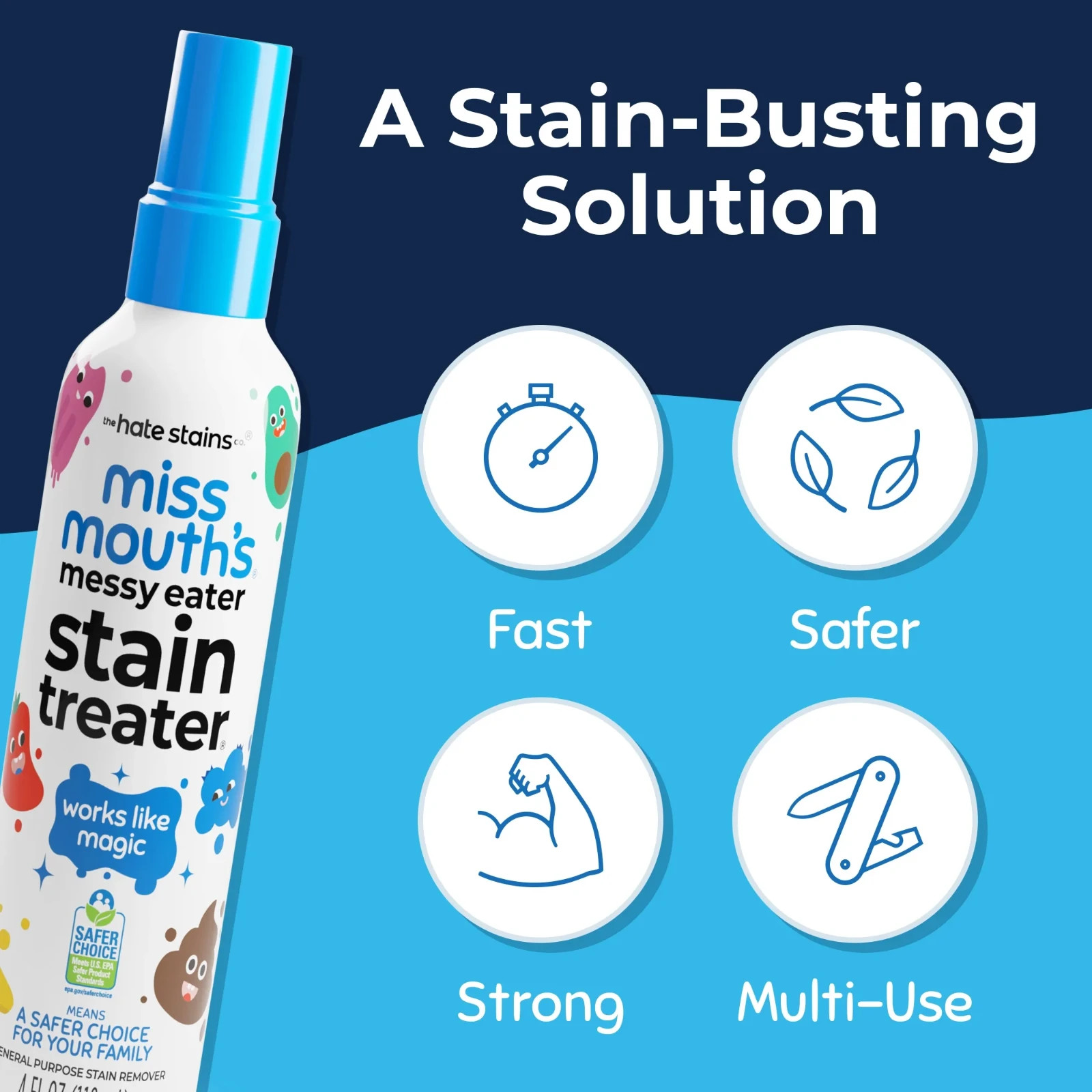 The Hate Stains Miss Mouth’s Messy Eater Stain Treater – 4oz