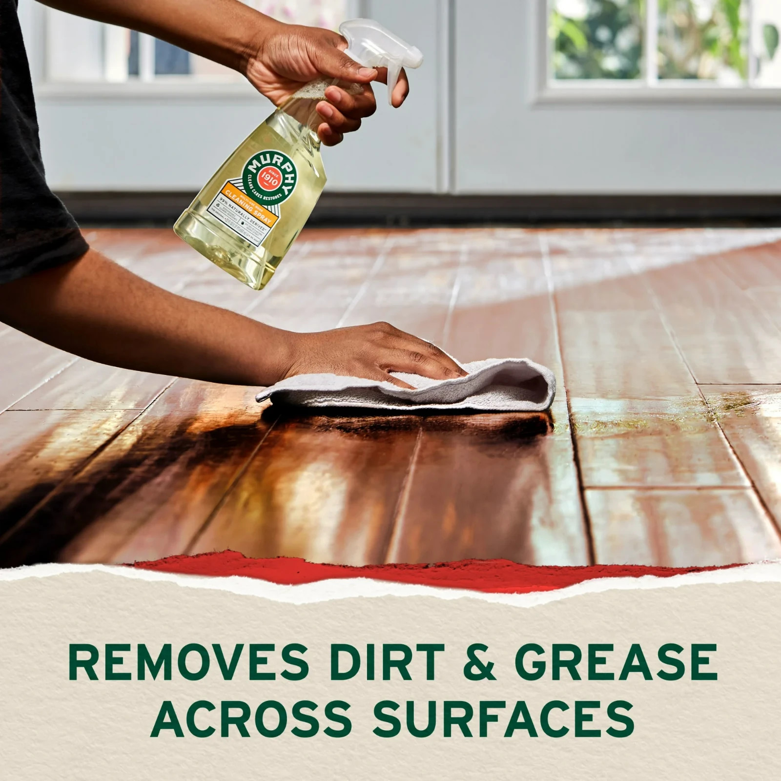 Murphy Oil Soap Cleaning Spray, Wood Cleaner, No-Rinse Floor Cleaner, 22 fl oz B