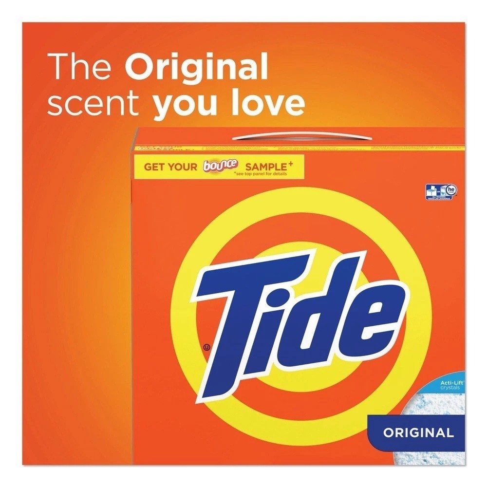 Tide 49340 1.5 oz Original Powder Laundry Detergent 156 Vending Boxes New
