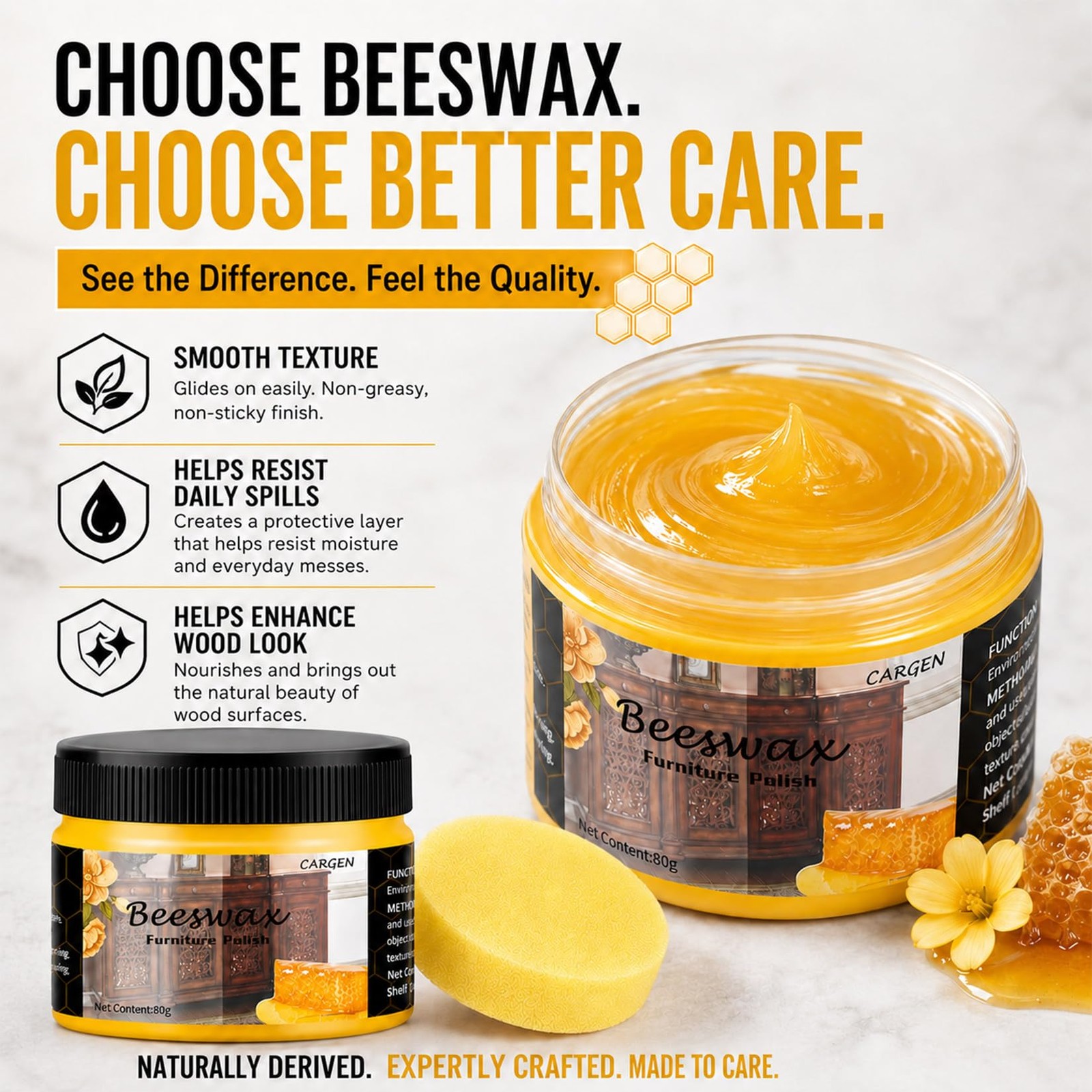 Beeswax Furniture Polish – Beeswax Wood Polish Conditioner Wood Cleaner Furni…