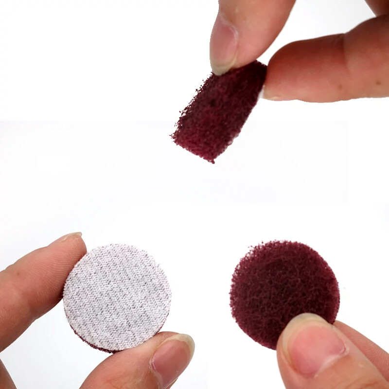 1 Inch 25mm Round Flocking Scouring Pad Cleaning Cloth Sanding Disc 240#-800#