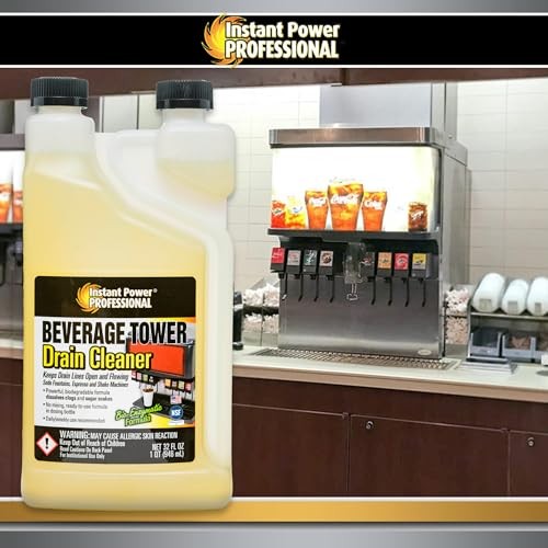 Professional Beverage Tower Drain Cleaner, Keg Line Cleaner Solution 1 Pack