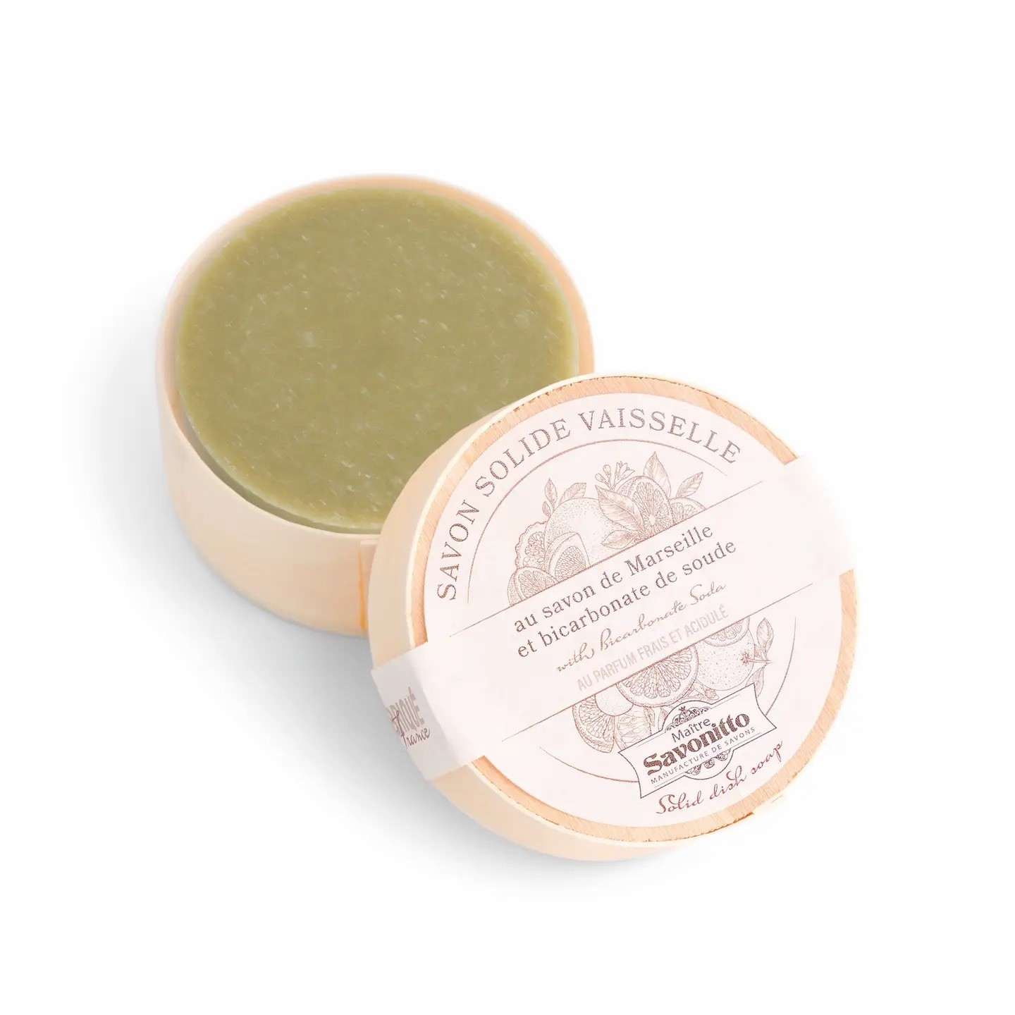 Solid Marseille Dishwashing Soap Made in France Eco Friendly Kitchen