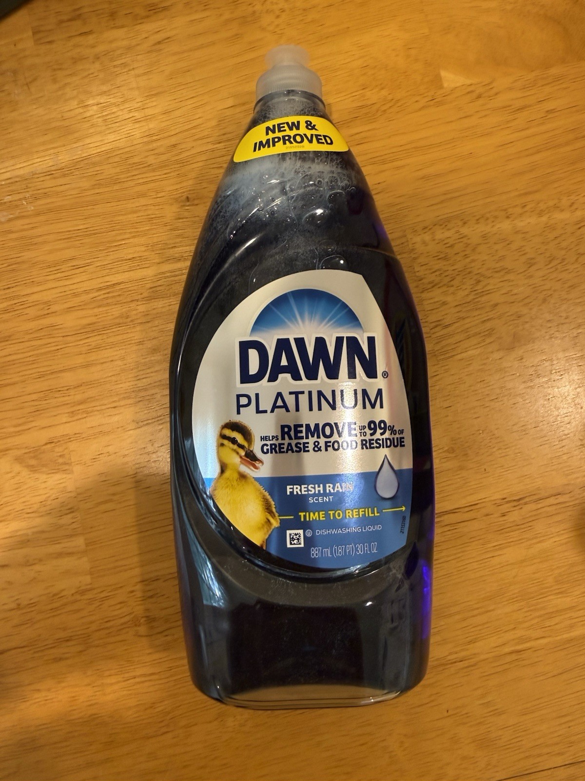 Dawn Platinum Dishwashing Liquid for Dishes, Fresh Rain Scent, 30 fl oz