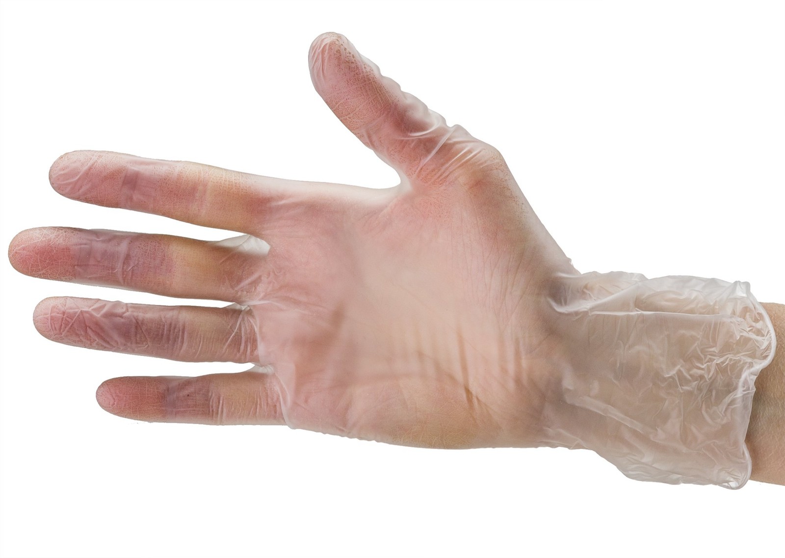 CARE PLUS Latex-Free Vinyl Gloves Clear Small Size 100 Small,