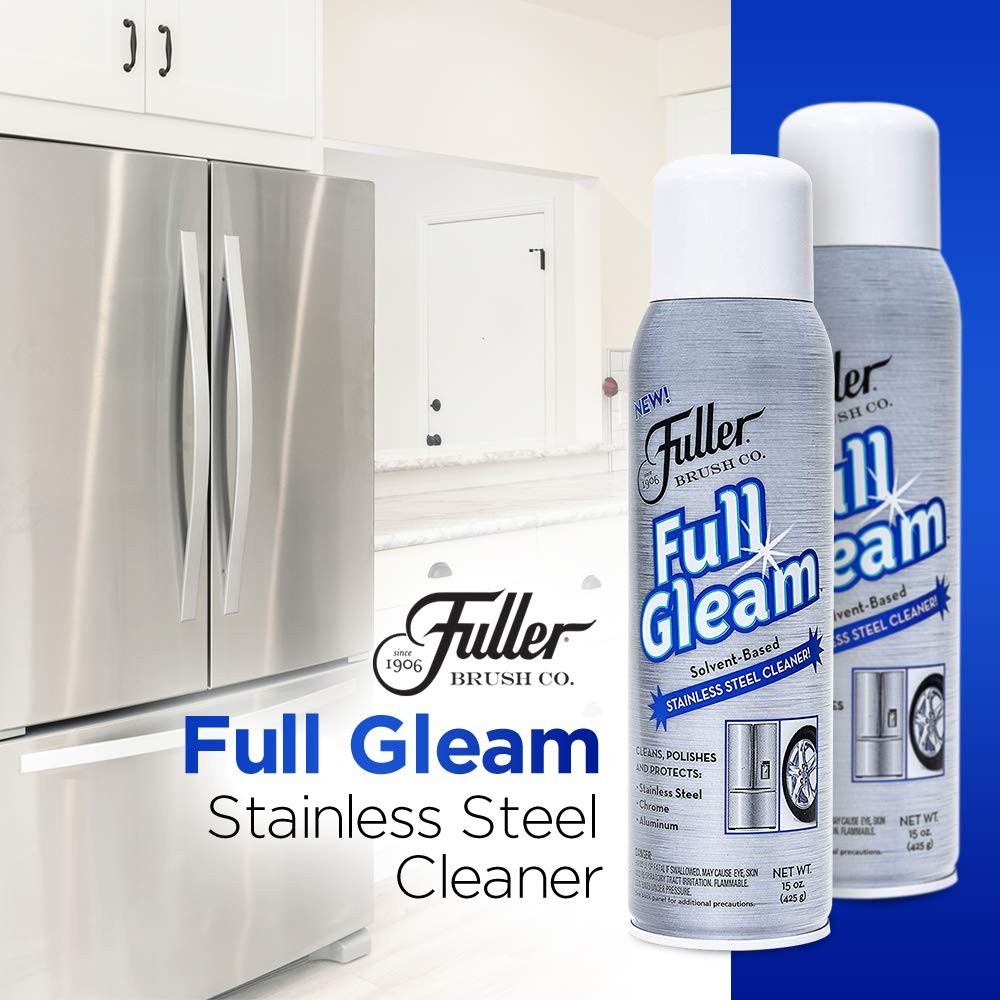 Stainless Steel Cleaner Spray – 15 oz for Appliances, Chrome, Aluminum & Sinks –