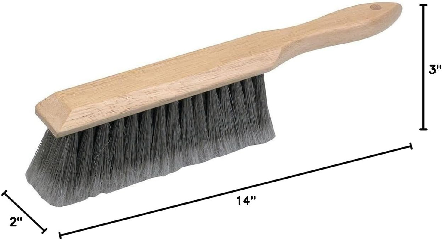 7″ Bench Brush Shop Brush, Dust Brush for Car or Home or Workshop