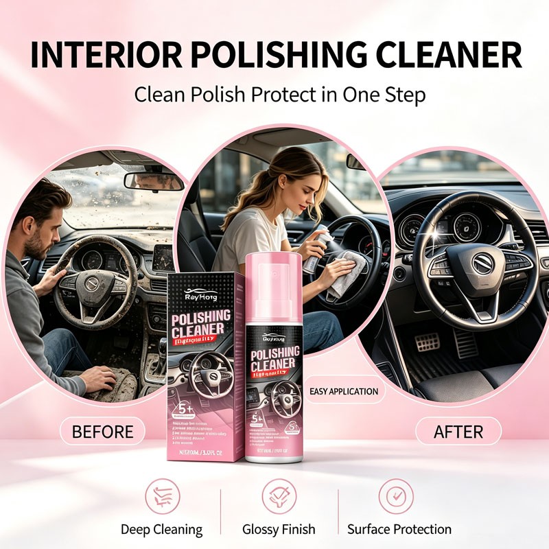 2026 Polishing Cleaner Cars Interior Car Interior Detailer & Cleaner 100ml☆