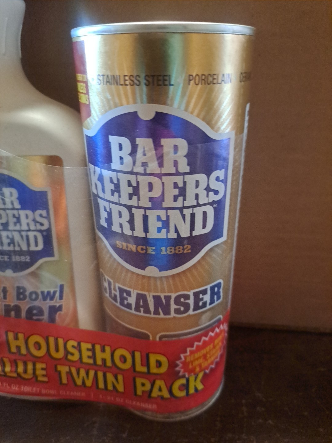 Bar Keeper’s Friend Bathroom Twin Pack Toilet Bowl Cleaner Powdered Cleanser
