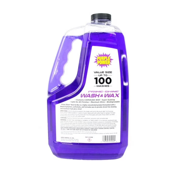 (4 Pack) Wash & Wax 100 Oz Automotive Cleaner with Carnauba Wax
