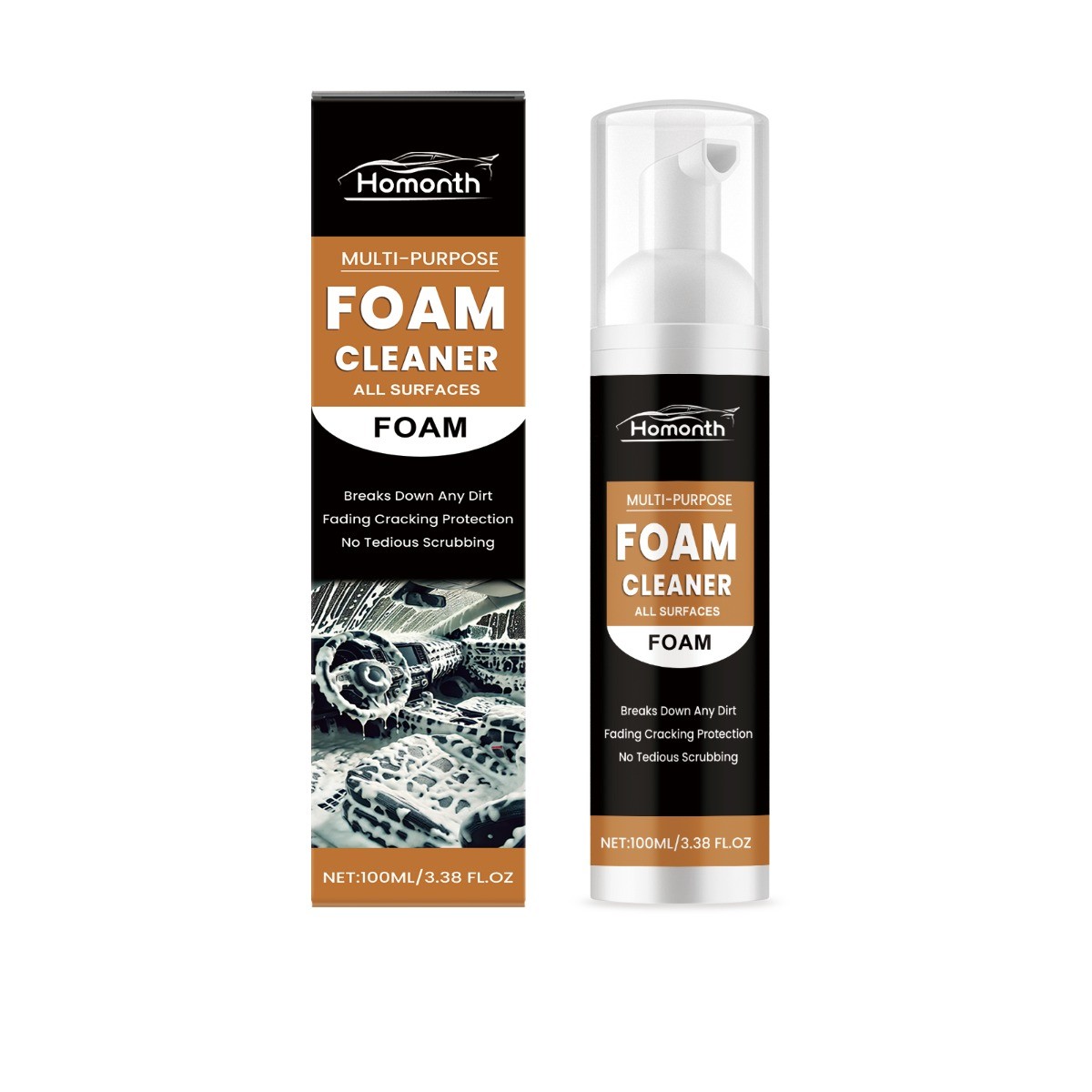 Multi-Purpose Foam Cleaner, Rust Remover & Scratch Repair for Cars, Metal