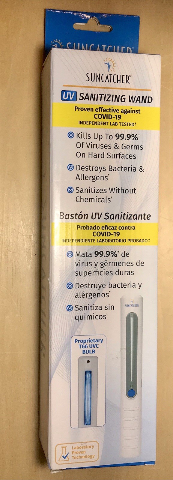 Suncatcher Sanitizing Wand Portable Disinfecting Lamp SW-9374 – New