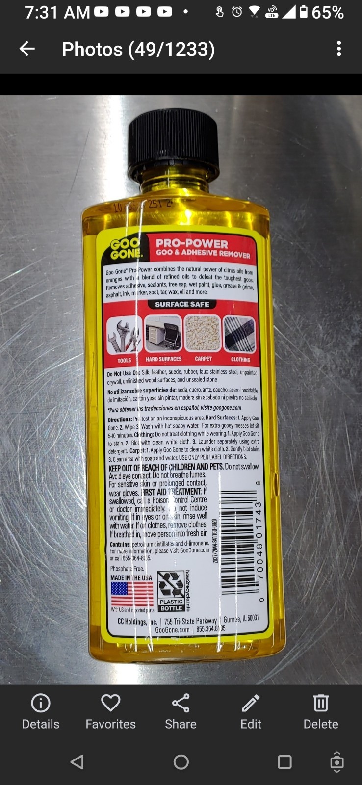 Goo Gone 8 oz. Pro Power Adhesive Remover-Surface Safe – Fast Ship Out-buy Today