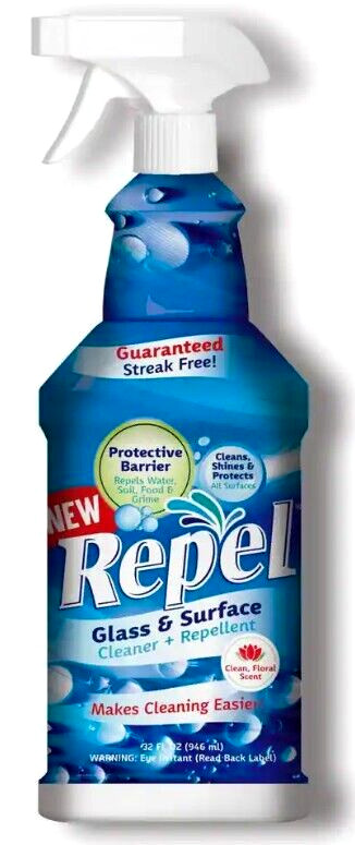 Clean-X Repel Glass and Surface Cleaner + Repellent – 32 oz.