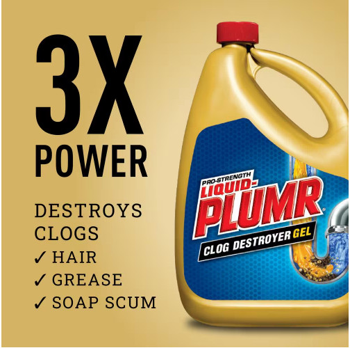 Liquid Plumr Pro Clog Destroyer Gel Drain Cleaner with Pipeguard (2-Pack) 160oz.