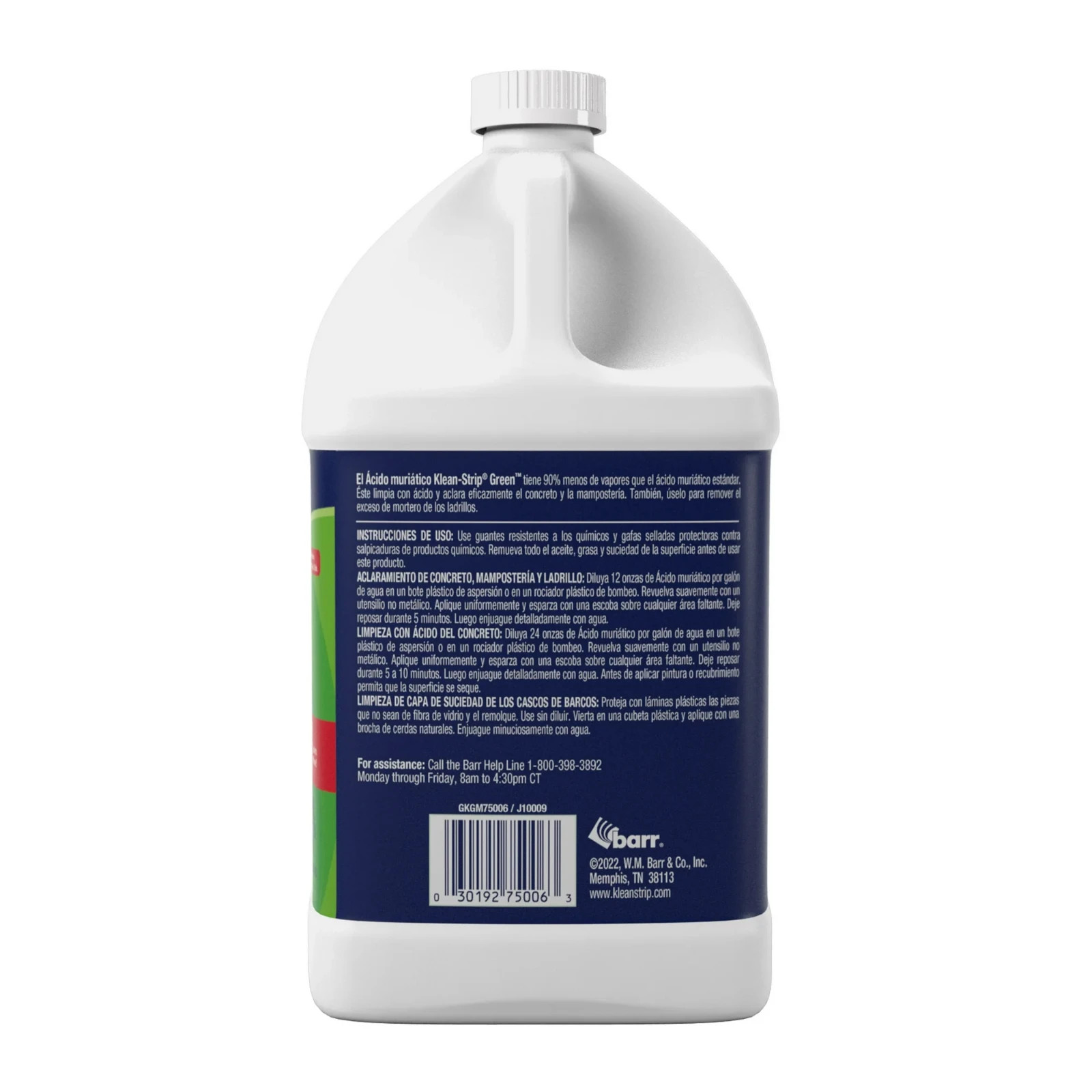 Klean Strip Green Muriatic Acid 1 Gallon Heavy Duty Cleaner Surface Prep USA