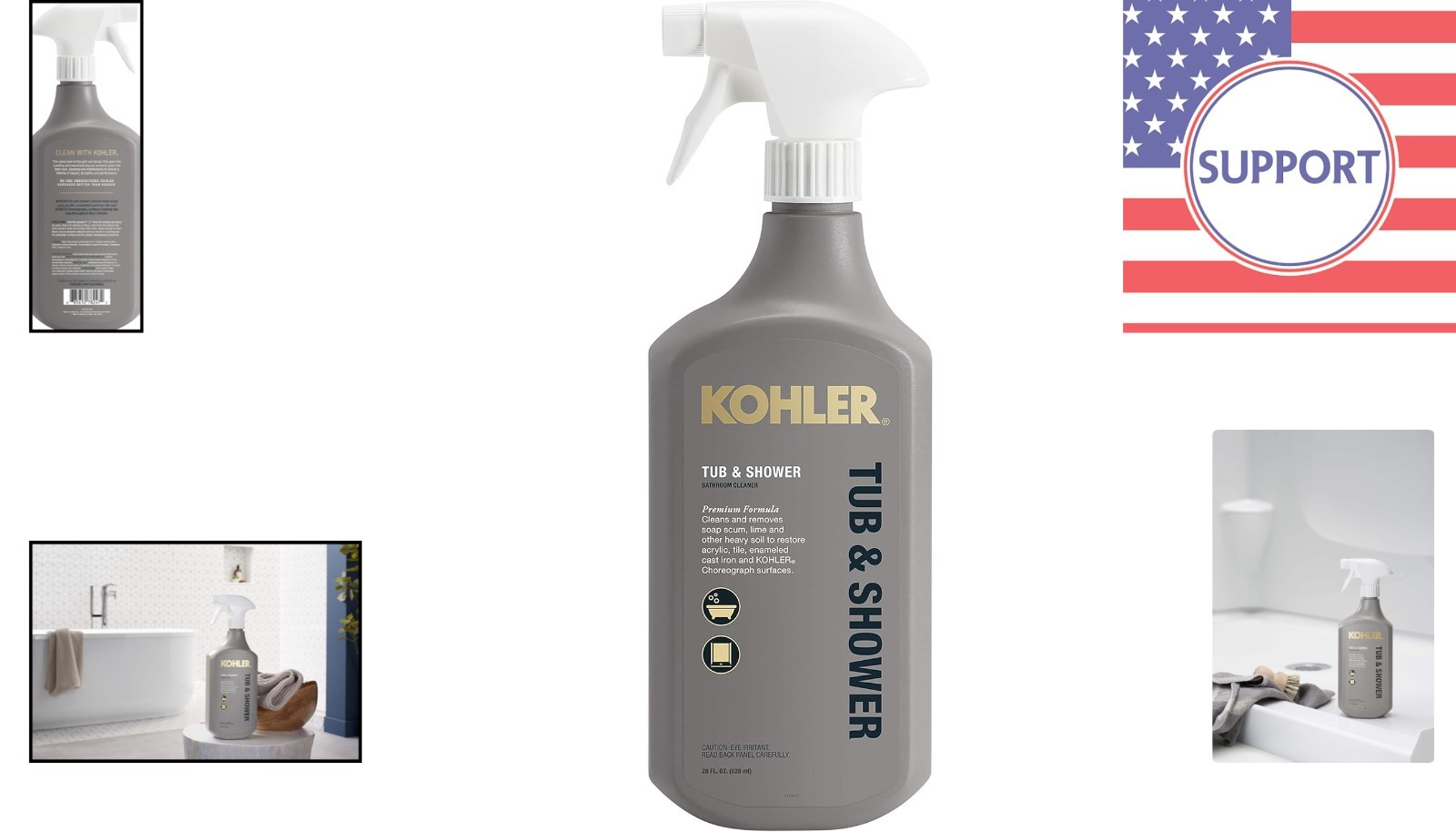 Natural Bathroom Cleaner 28 FL Oz – Fragrance Free & Food Safe for Peace of Mind