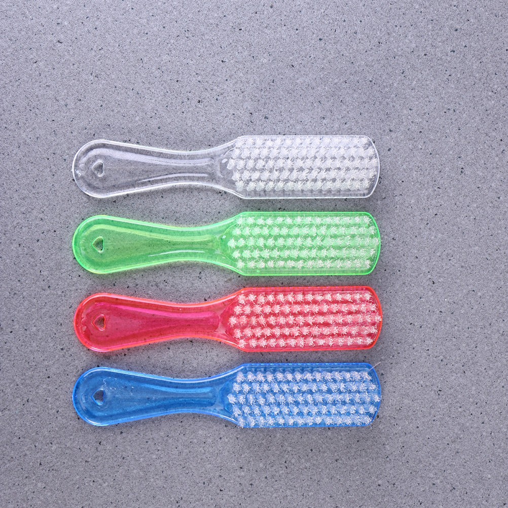 4Pcs Multiuse Plastic Cleaning Brush for Laundry Shoes Clothes Easy Grip