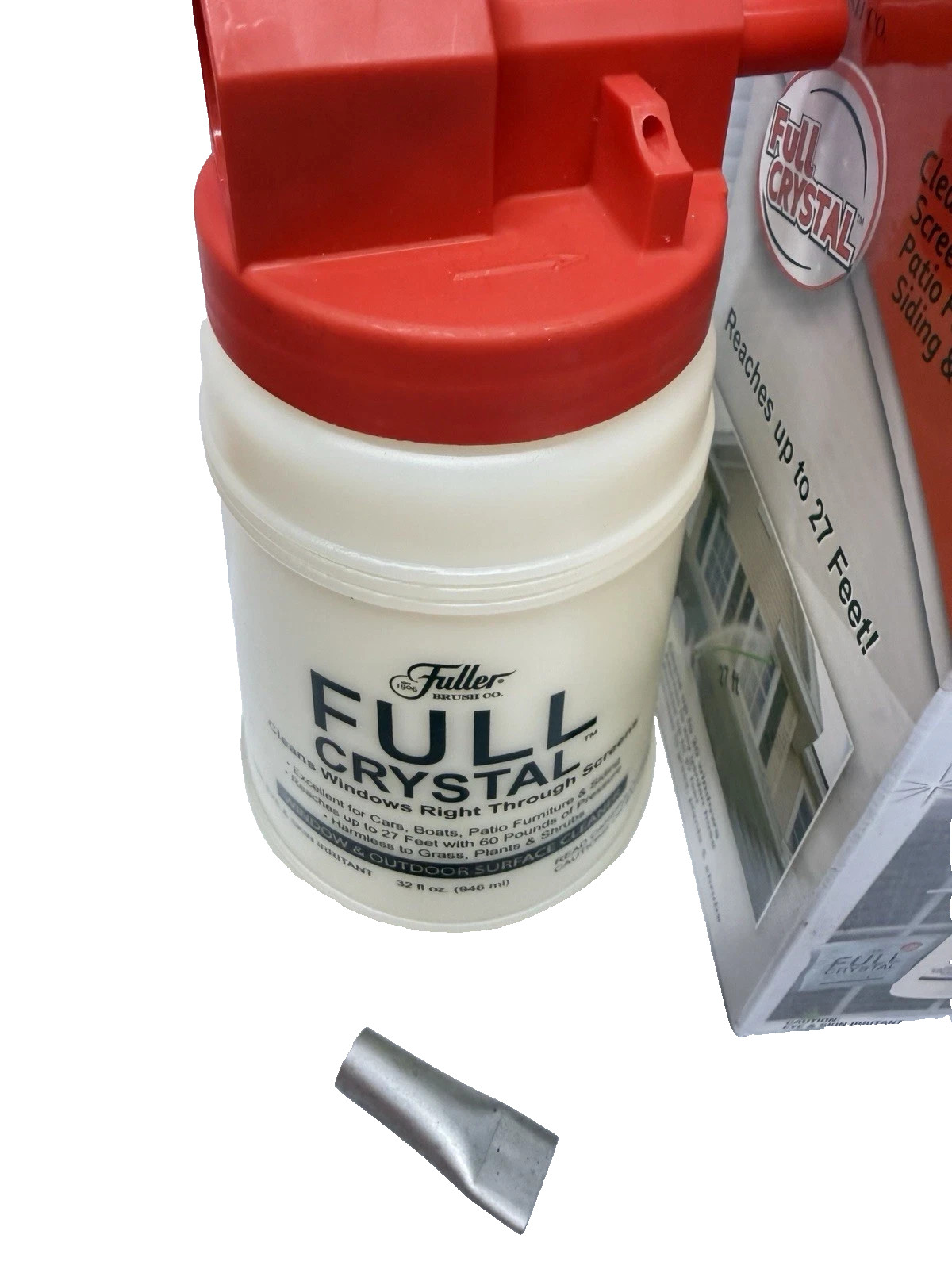FULLER BRUSH FULL CRYSTAL WINDOW GLASS & SURFACE CLEANER REFILL BAG 16 Oz NEW