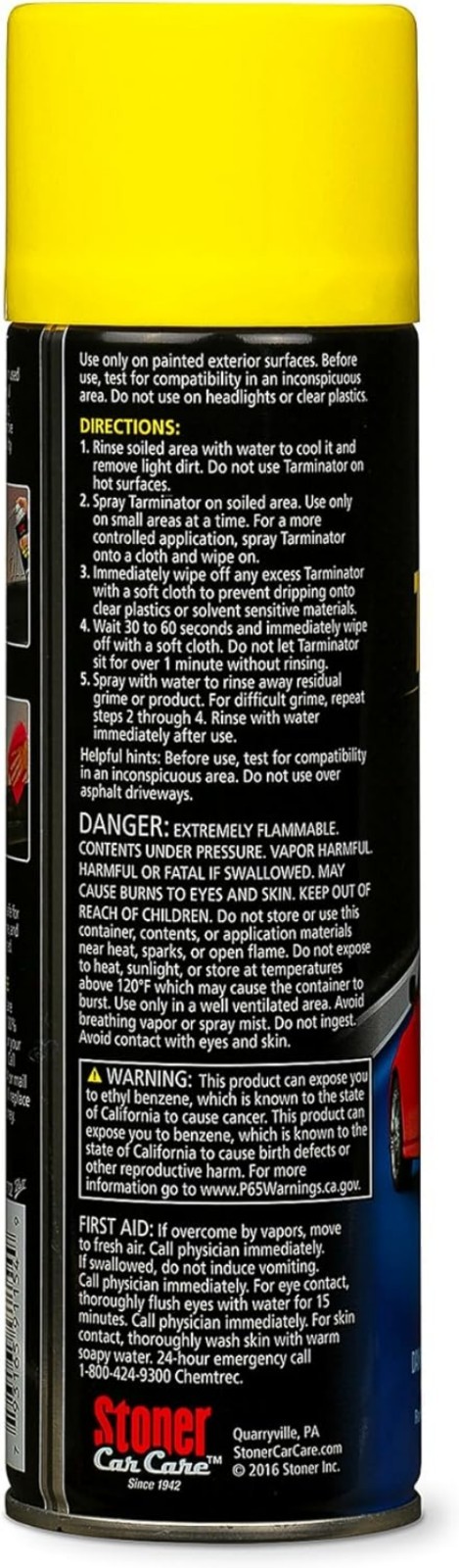 91154 Tarminator Tar, Sap, and Asphalt Remover – Fast Acting Tar and Sap Remo…