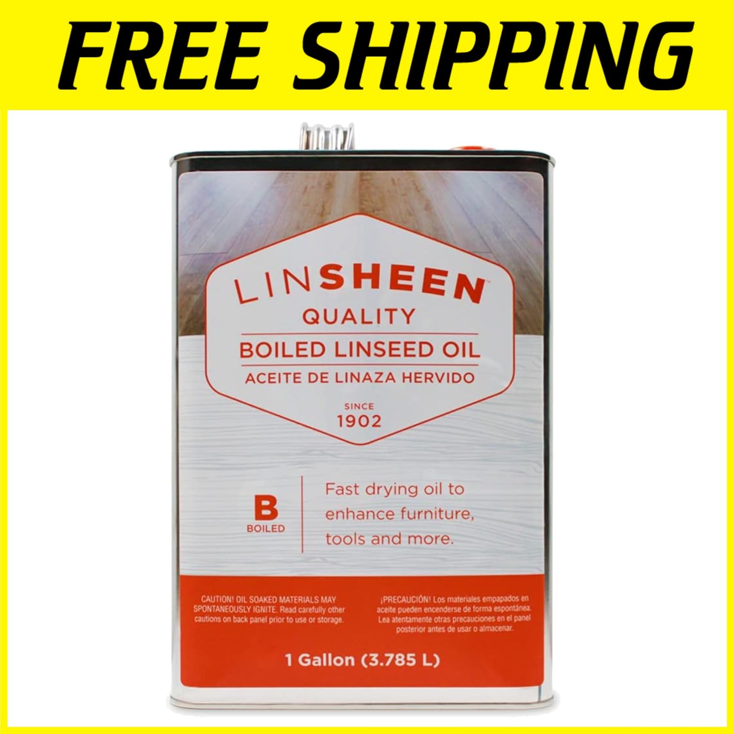 Linseed Oil for Floors & Sports Equipment – Gallon