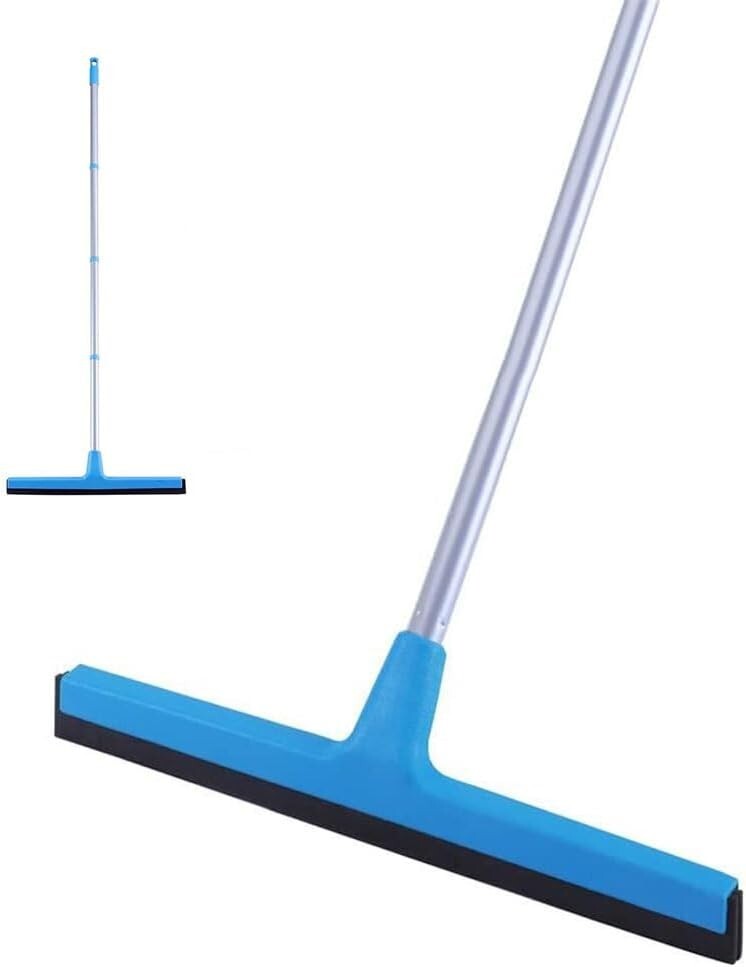 Squeegee De Piso Ajustable 50 Con Mango Largo Para Agua Y Cabello