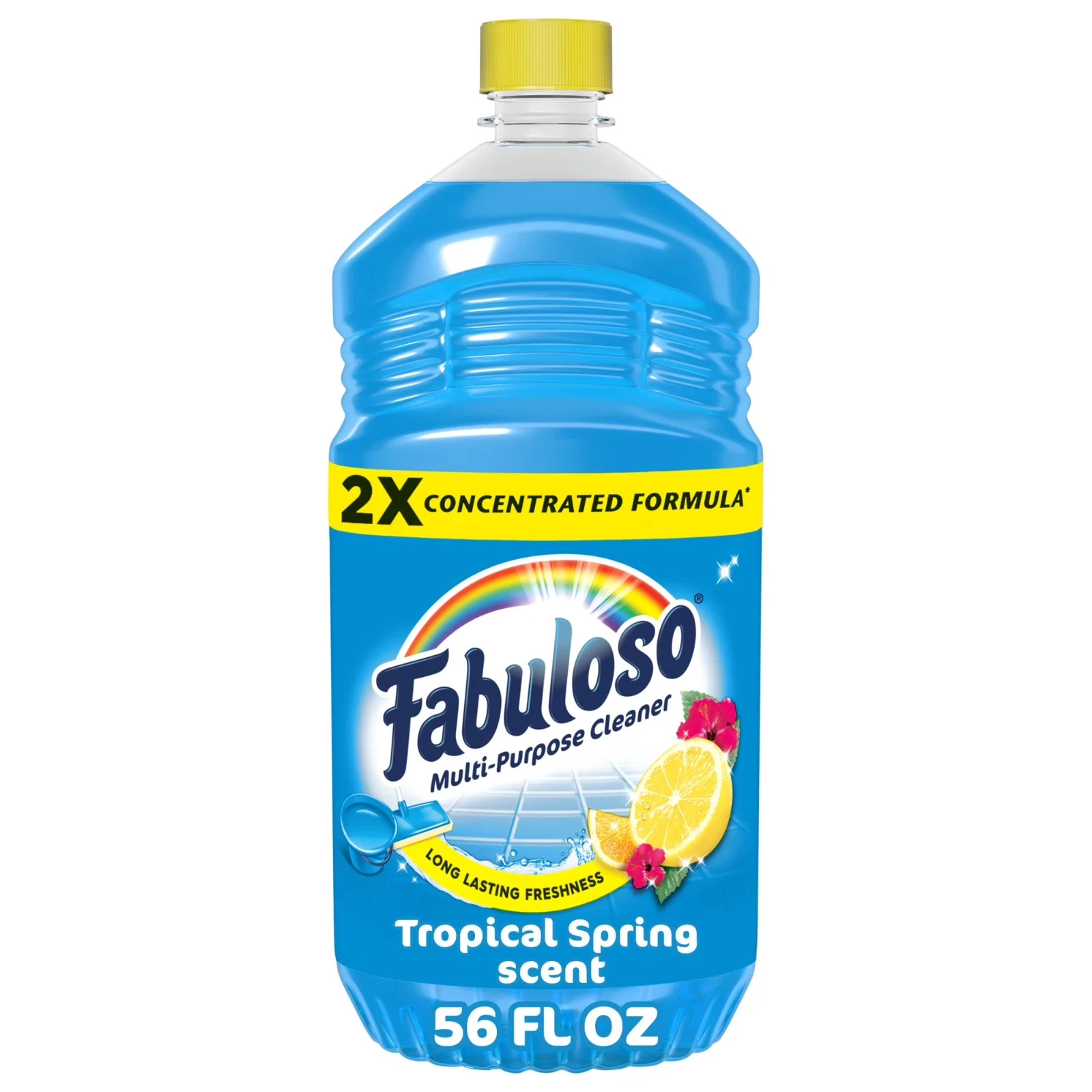 Fabuloso 2X Multi-Purpose Cleaner, No Rinse Floor Cleaner, Tropical Spring Scent