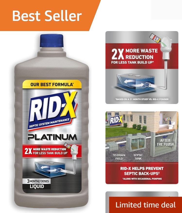 Septic Tank Treatment Platinum Liquid – 3 Supply – Our Best Formula with x2 …