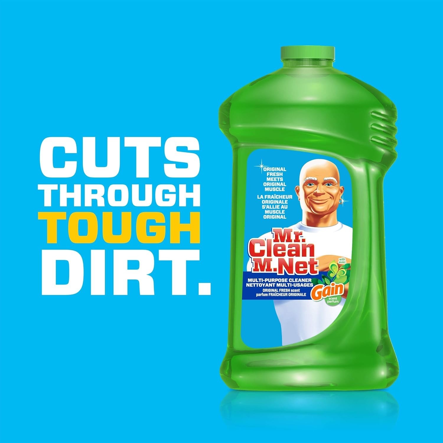 Mr. Clean Liquid All Purpose Multi-Surface Cleaner | with Gain Original – 45 Oun