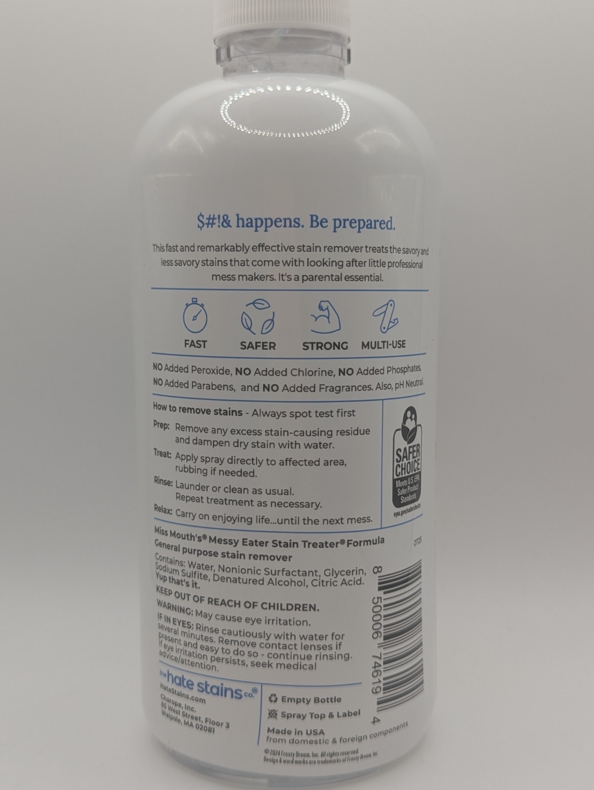 Miss Mouth’s Messy Eater Stain Treater Spray 16oz Stain Remover NEW