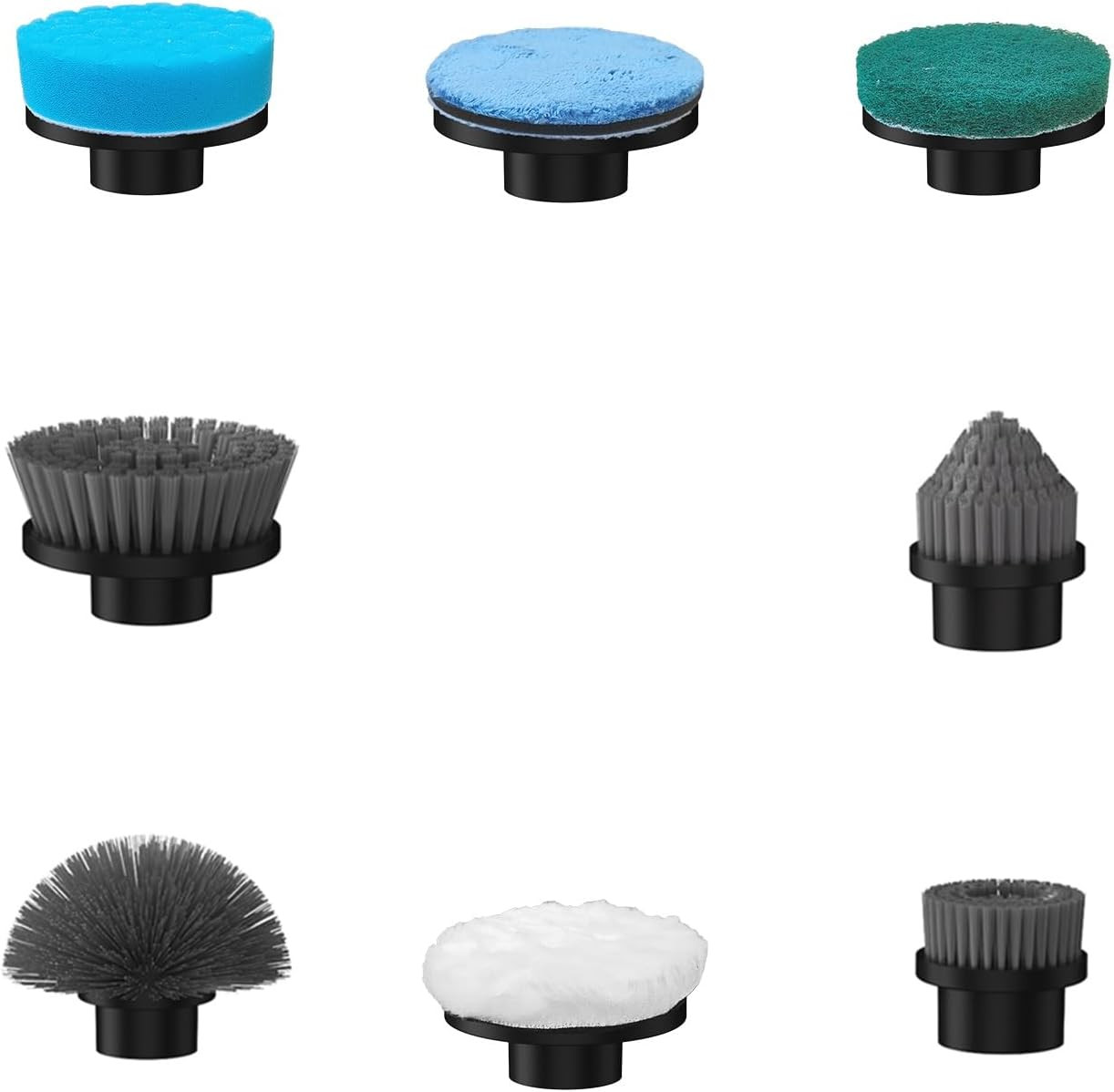 8PCS Replacement Brush Heads with Extra Dome Brush for 2025 New Upgraded YMG-82