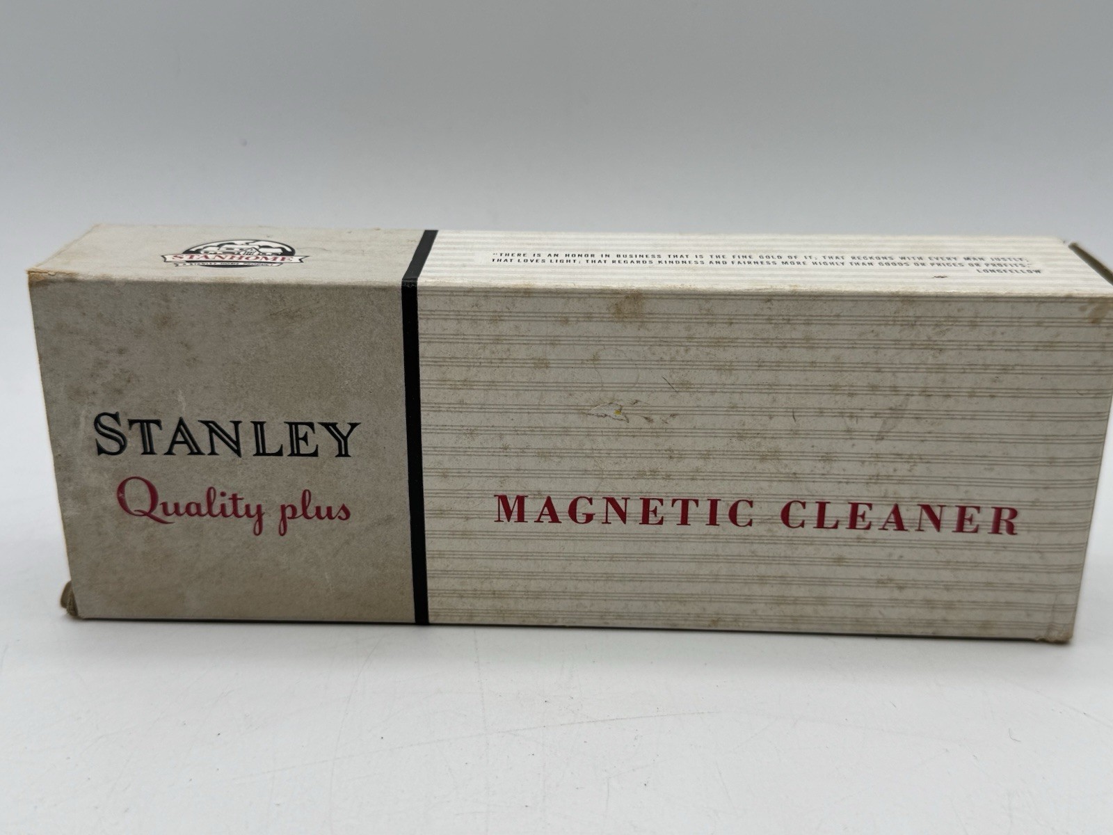 Vintage Stanley Quality Products RED Magnetic Cleaner with Box