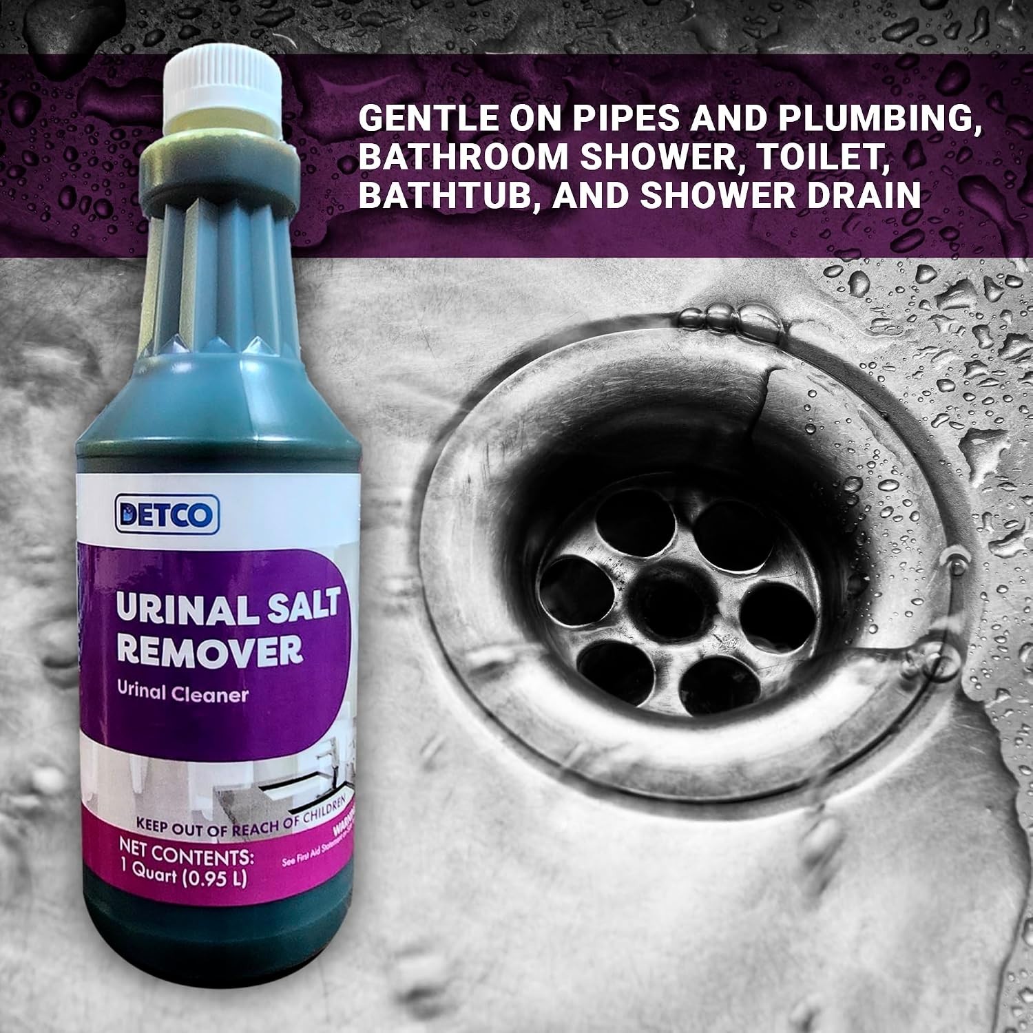 Non-Toxic Urinal Salt Remover – Industrial Strength Cleaning