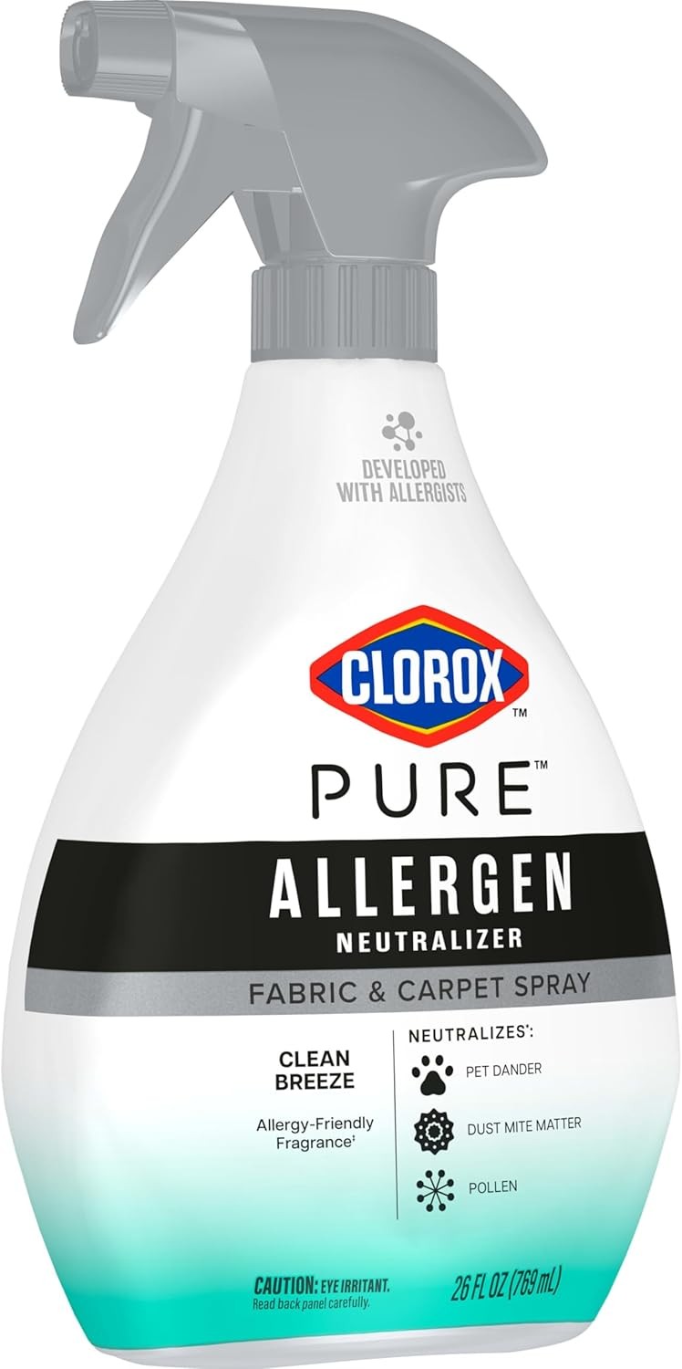 PURE Allergen Neutralizer Fabric and Carpet Spray, Clean Breeze, 26 Fluid Ounces