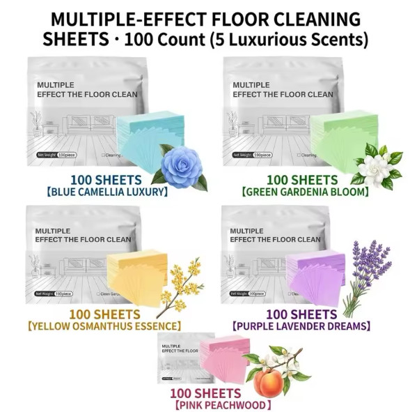 100PCS Multi-surface Floor Cleaning Tablets, Multiple Effect the floors Clean US