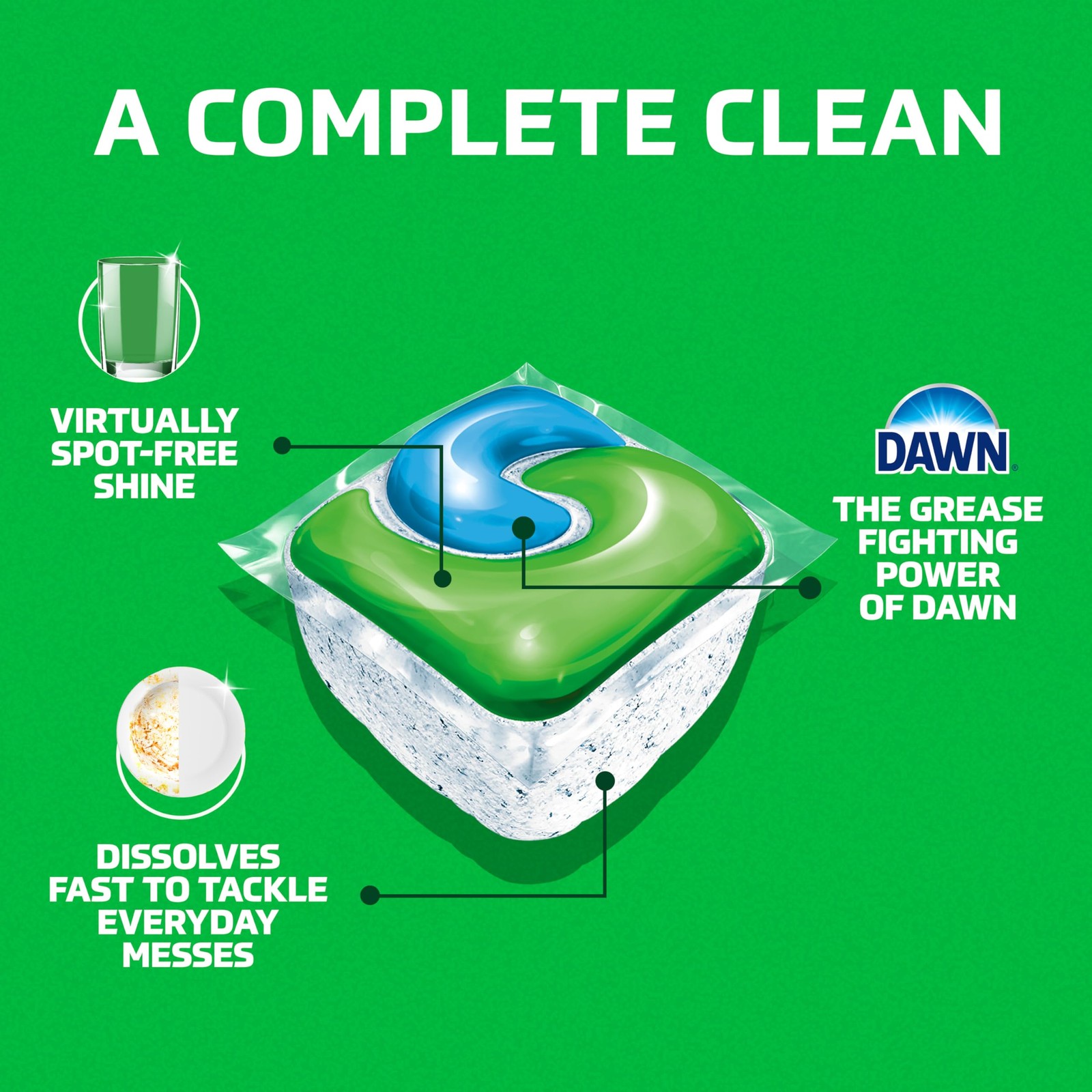 Cascade Complete Dishwasher Pods Fresh Scent ActionPacs Dishwasher Detergent