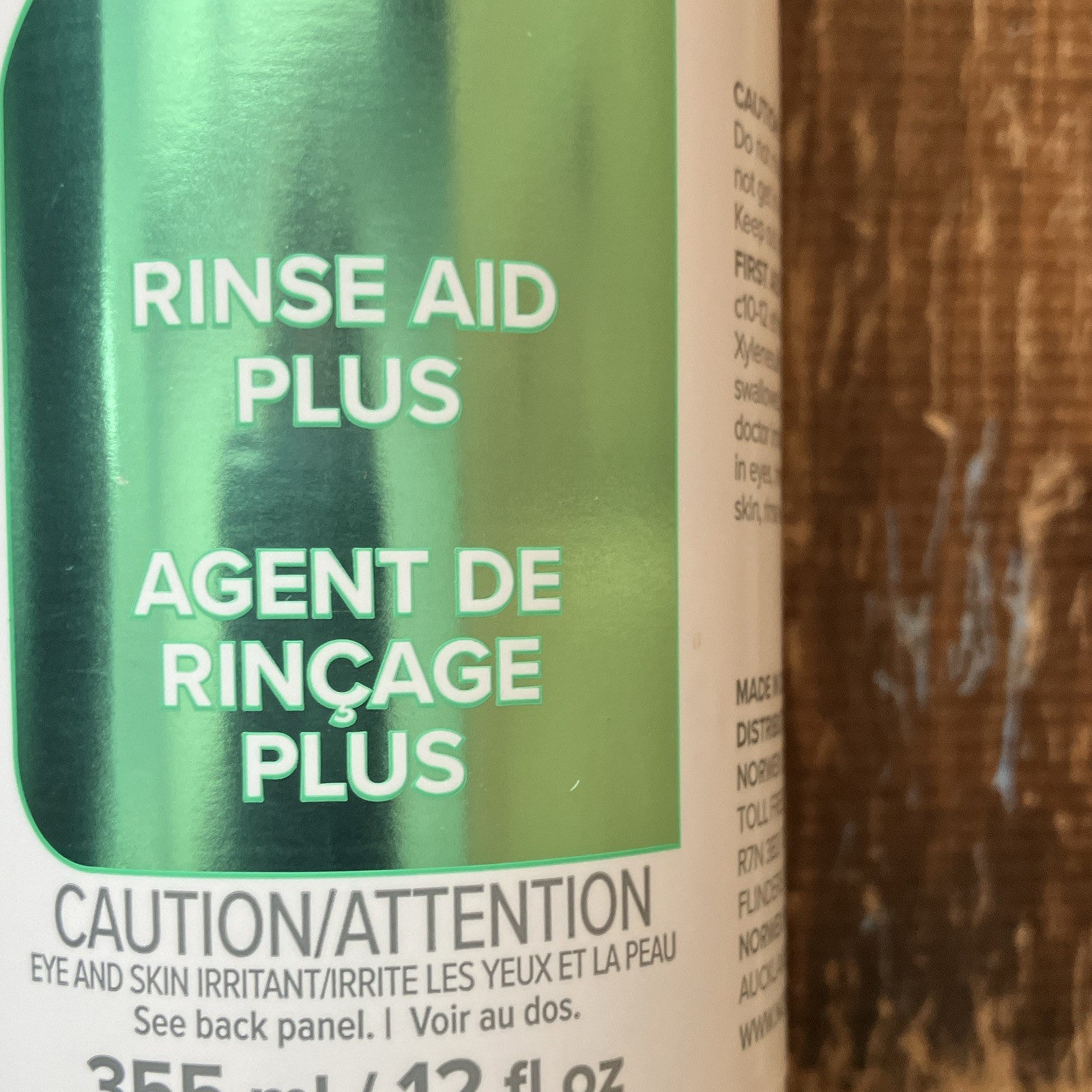 Norwex Rinse Aid Plus Dishwasher Liquid 12 fl oz (355 ml) Biodegradable
