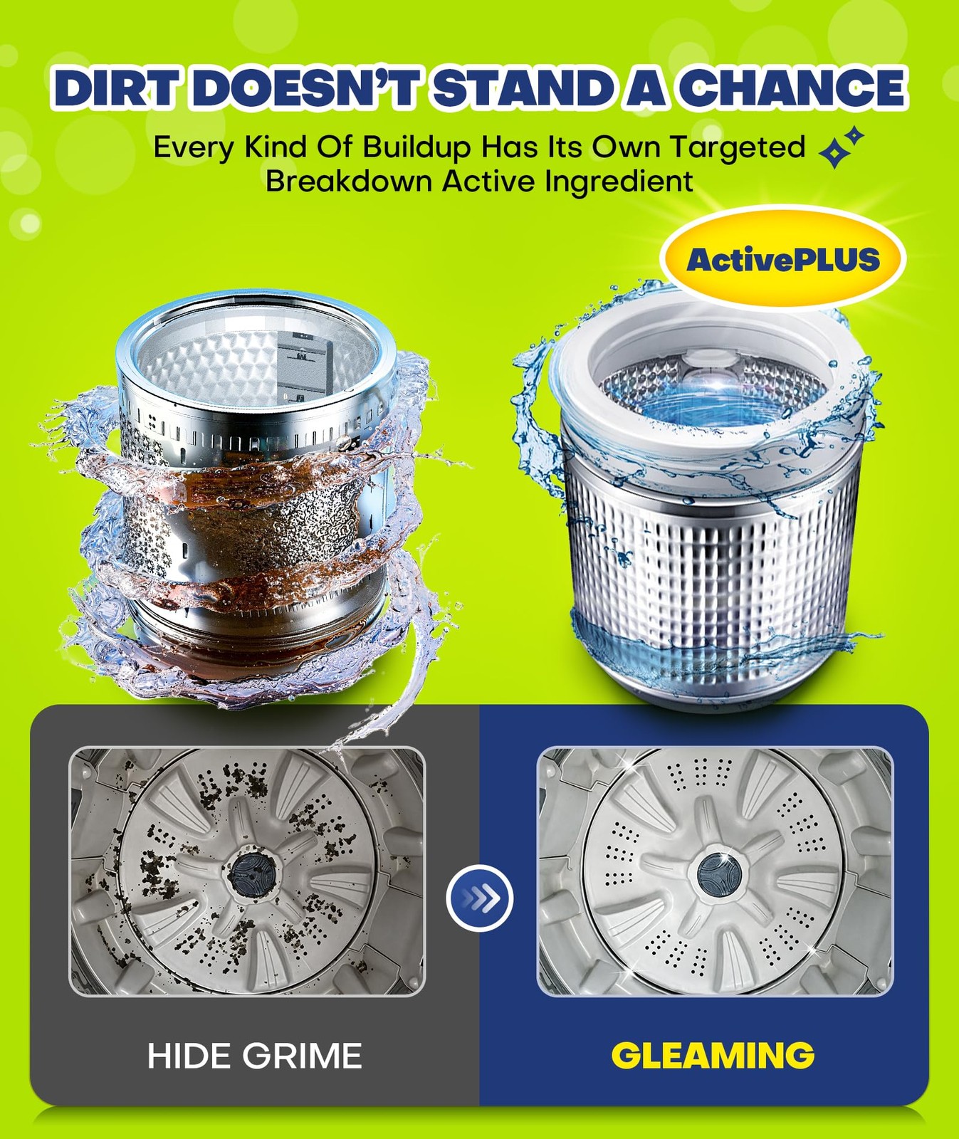 Deep Cleaning Washing Machine Cleaner Tablets No More Odor & Pet Fur Washing