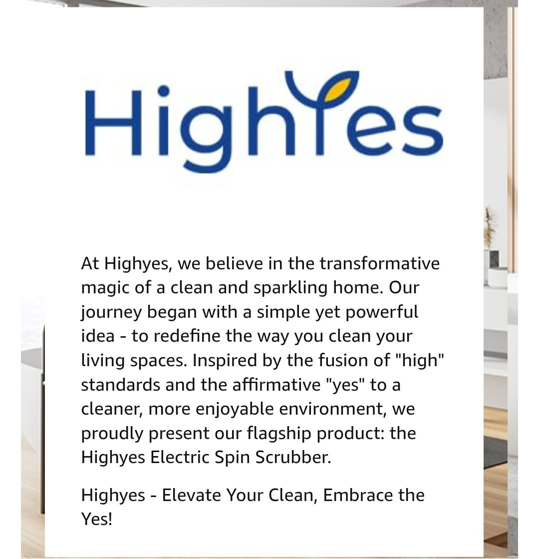 Highyes Electric Spin Scrubber 7-in-1 – Cordless, Waterproof, Rechargable NiB