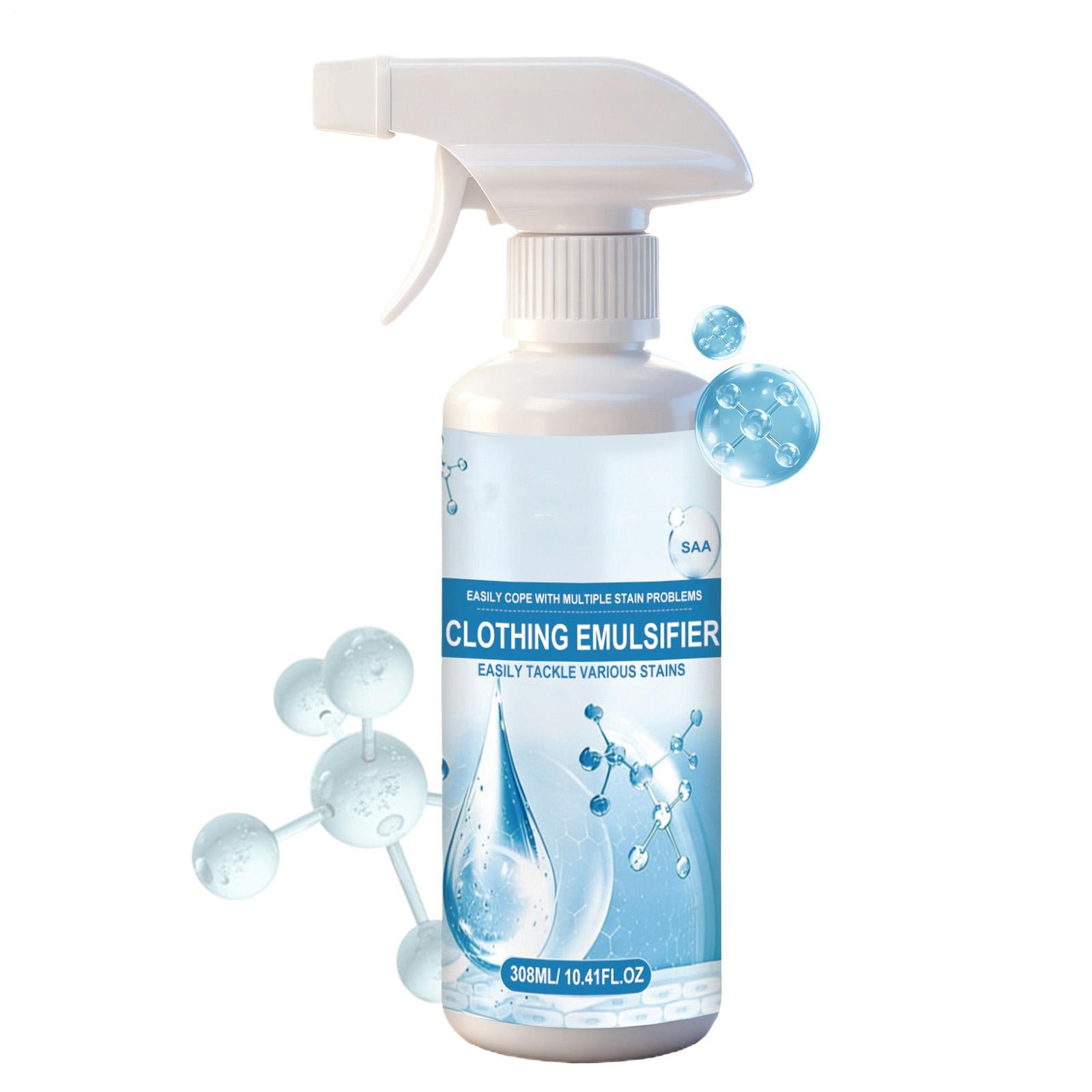 308ml Non Ionic Emulsifier Clothing Cleaner,Clothes Oil Laundry Cleaning Remover
