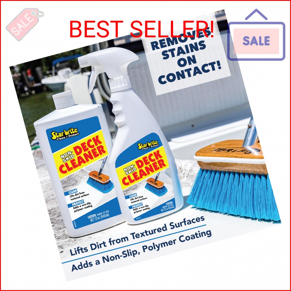 STAR BRITE Non-Skid Deck Cleaner & Protectant – Ultimate Boat Deck Wash – Protec