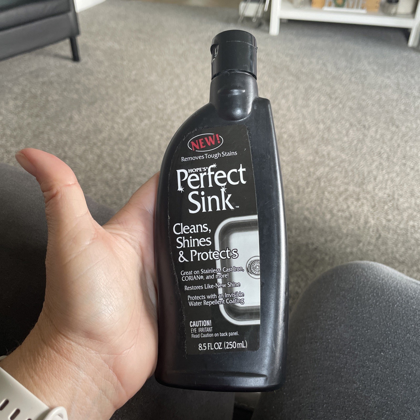Perfect Sink Cleaner and Polish Cast Iron, Corian, Composite, Acrylic, 8.5 Fl Oz