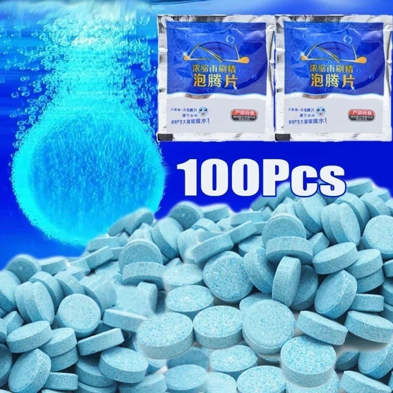 Car Windshield Washer Tablets Concentrated Effervescent Wiper Fluid Glass Cleane