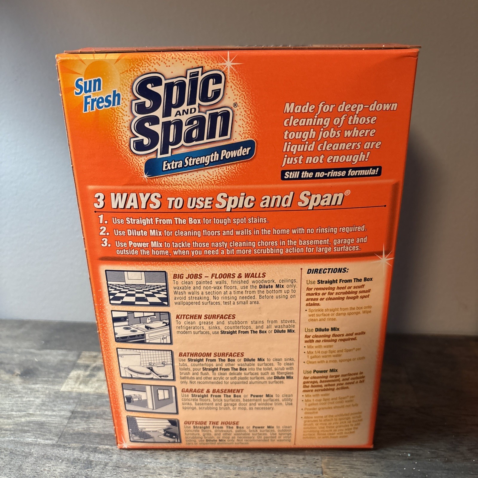 (3) Spic And Span Extra Strength Powder Sun Fresh 27oz Boxes Discontinued Read